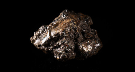 Chondrite Meteorite L Type isolated, piece of rock formed in outer space in the early stages of Solar System as asteroids. This meteorite comes from a meteorite fall impacting Earth © Iryna