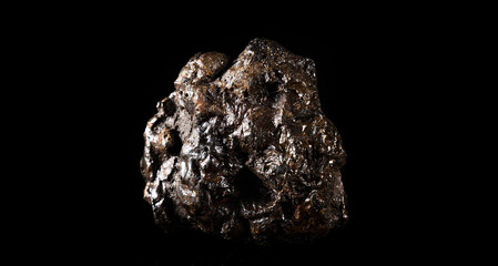 Chondrite Meteorite L Type isolated, piece of rock formed in outer space in the early stages of Solar System as asteroids. This meteorite comes from a meteorite fall impacting Earth
