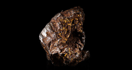 Chondrite Meteorite L Type isolated, piece of rock formed in outer space in the early stages of Solar System as asteroids. This meteorite comes from a meteorite fall impacting Earth