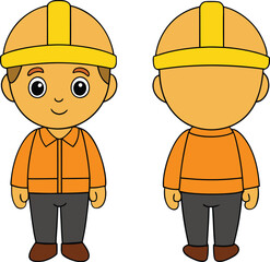 Adobe Illustrator Artwork  Banner : Civil engineer inspect structure at construction site against blueprint, Building inspector join inspect building structure with civil engineer. Civil engineer hold