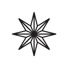Fototapeta premium Modern Outline Christmas Icon Collection