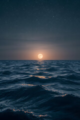 Moon Over the Sea