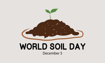 World soil day. Green vector leaf icon design symbol for world soil day.