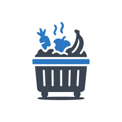 Decomposing Grocery Food Trash Icon © Visual language
