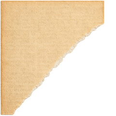 Kraft paper square with wrinkled texture