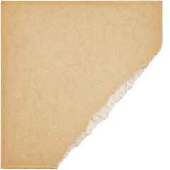 Vintage torn notebook paper fragment