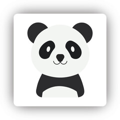 Cute Cartoon Panda Vector Illustration