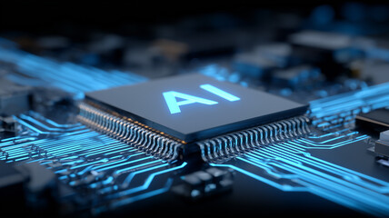 An illuminated artificial intelligence unit symbolizing enhanced processing capacity and the concept of high level automated reasoning within digital systems.
