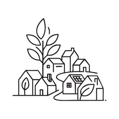 Green Living Community Icon
