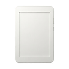 Fototapeta premium Blank white rectangular card isolated on transparent background