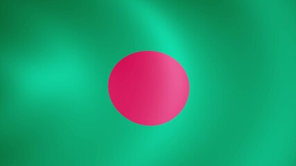 4K Loop Bangladesh Waving Flag Animation