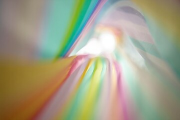 Abstract Colorful Light and Shadow Pattern - Artistic Bokeh Effect