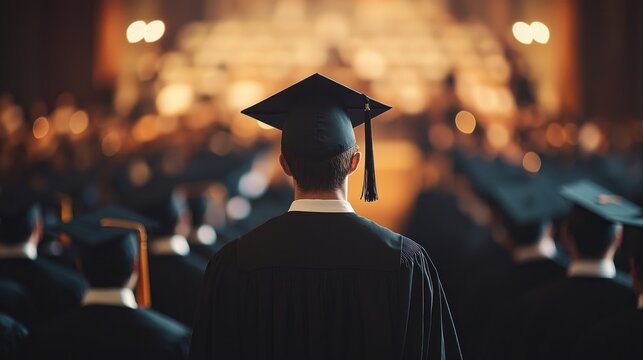 Graduation ceremony attendee
