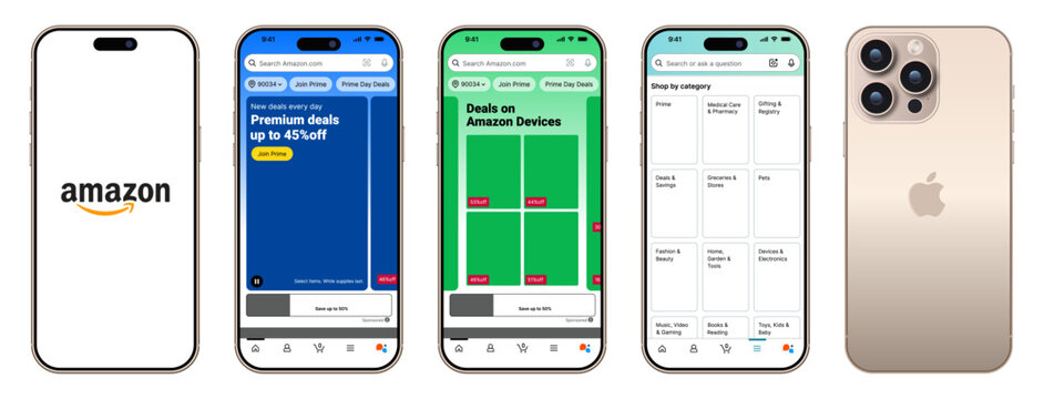 Amazon Mobile Mockup & iPhone Frame Template Pack . Amazon-styled template set for social media creators, Amazon designers, and template makers needing polished Amazon.
