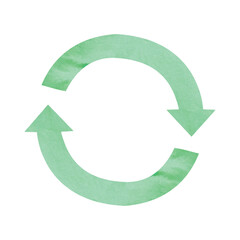 Recycle icon eco sign circle symbol element