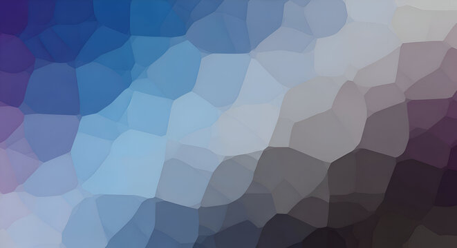 Abstract digital wireframe mesh undulating over flowing gradient color band