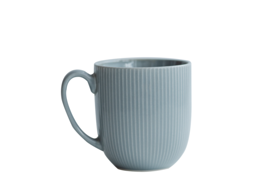 A gray cup of coffee on a white background - Powered by Adobe