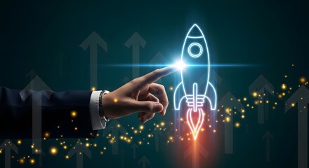 Launch to success with innovation strategy and new business plan concept