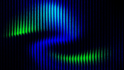 Abstract neon gradient background design with vivid chromatic light stripes and futuristic neon texture.