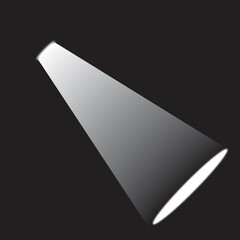 Dramatic Golden Spotlight on Dark Background