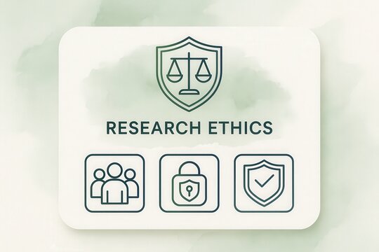Ethical considerations in research practices emphasizing integrity, confidentiality, and responsible collaboration for modern academic environments driving innovation and trust