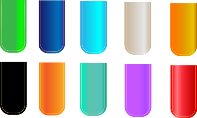 Colorful gradient ui elements vector design for app interface and web design modern style with black background