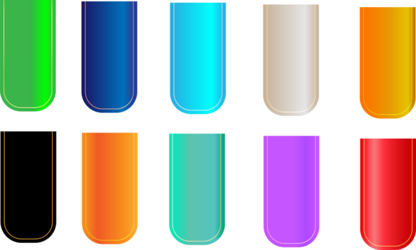 Colorful gradient ui elements vector design for app interface and web design modern style with black background