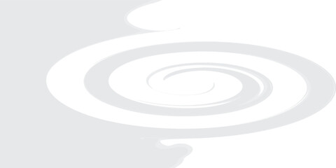 Abstract close-up of white water ripples, gray concentric circles radiating out from a central point, vector illustration.