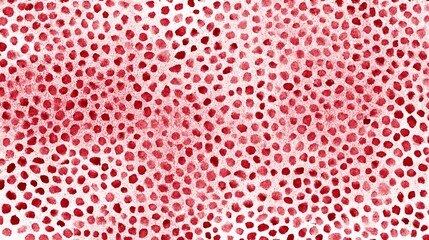 Vibrant crimson dot pattern on a clean white field, offering a striking, textured backdrop for modern creative projects