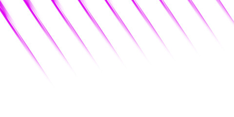 Light Rays. Purple Beams. Motion Effect. Isolated diagonal purple light rays PNG clip art on a transparent background for a dynamic background or energy effect.