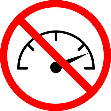 Speed Limit Enforced No Excessive Speed Safety Sign
