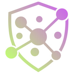 abstract colorful background with molecular circles.eps