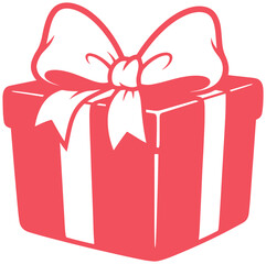 Vibrant gift box illustration for celebrations and holidays, perfect for festive designs