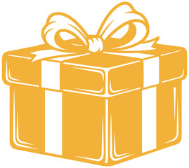 Delightful gift box with ribbon and bow, perfect for birthdays, holidays, and special events