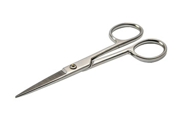 Obraz premium Pair of Small Scissors Isolated on Transparent Background