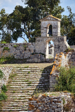 Orthodox chapel in the Venetian fortress of Agia Maura on the Greek island of Lefkada