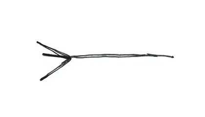 A single, hand-drawn arrow pointing right, sketched with a thick black line and slightly uneven edges,  line art,  rustic