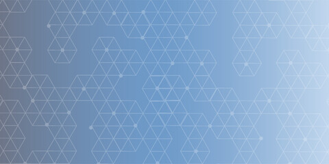Modern futuristic background of the scientific hexagonal pattern. Virtual abstract background with particle, molecule structure for medical, technology, chemistry, science