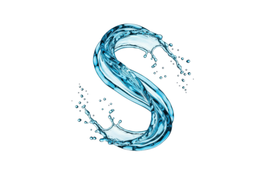 blue water splash - Powered by Adobe