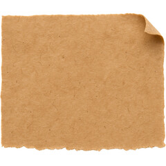 Vintage paper with jagged torn bottom edge