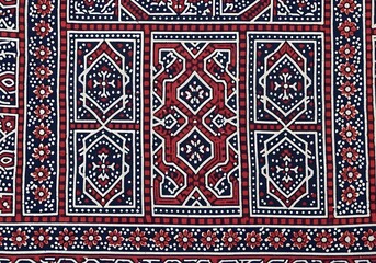 Indian ajrakh block printing