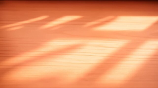 Sunlight Streaming Through Window Casting Warm Light on Wood Floor