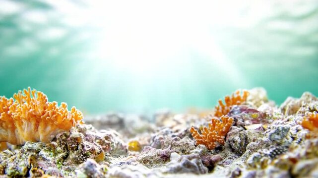 Underwater Wonderland: A vibrant, sun-drenched seascape unfolds.