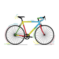 Obraz premium Abstract geometric design with bold colors