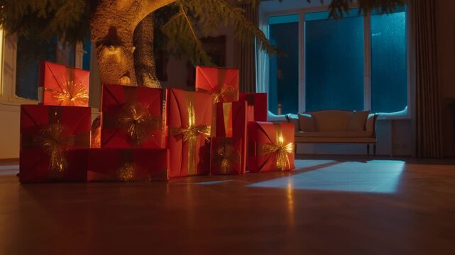 Albero di -natale con doni