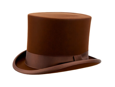  vintage formal headwear for Victorian era costume and steampunk fashion design on transparent background