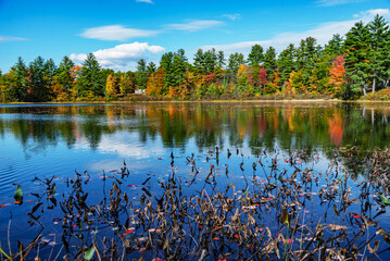 View of the landscape in Cape Porpoise, Maine USA