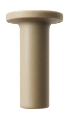 Flush-mount plastic plug with a flared collar for concrete installation.