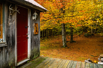 View of the landscape in Cape Porpoise, Maine USA