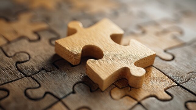 Unlock your potential with a connecting puzzle piece, a compelling symbol of synergy, strategic solutions, and finding that missing element today